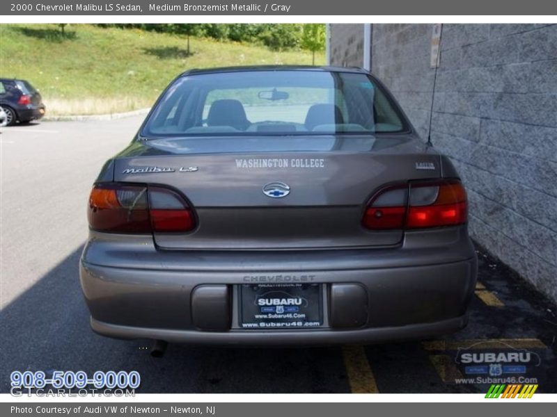 Medium Bronzemist Metallic / Gray 2000 Chevrolet Malibu LS Sedan
