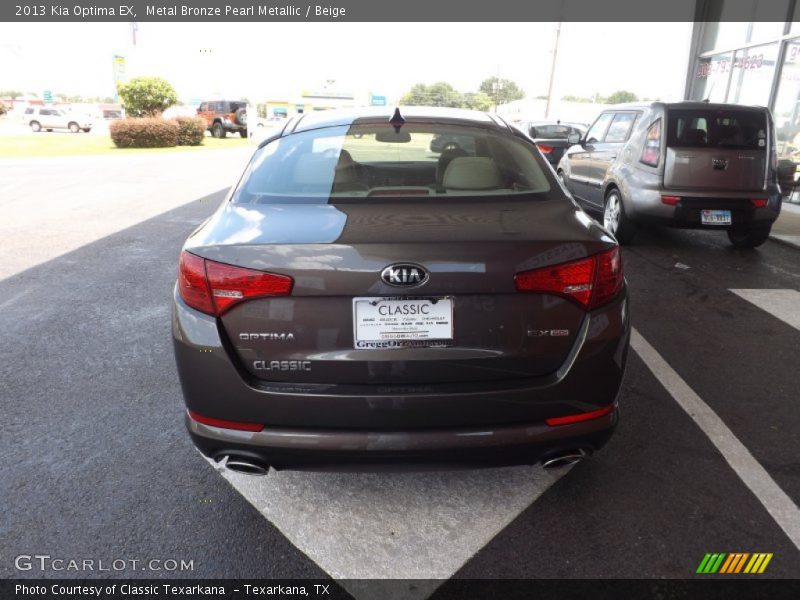 Metal Bronze Pearl Metallic / Beige 2013 Kia Optima EX