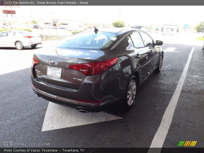 Metal Bronze Pearl Metallic / Beige 2013 Kia Optima EX