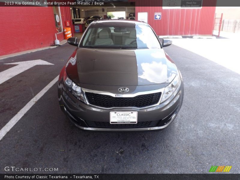 Metal Bronze Pearl Metallic / Beige 2013 Kia Optima EX