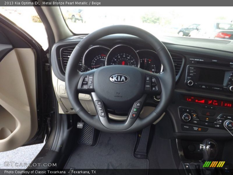 Metal Bronze Pearl Metallic / Beige 2013 Kia Optima EX
