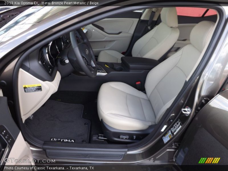 Metal Bronze Pearl Metallic / Beige 2013 Kia Optima EX