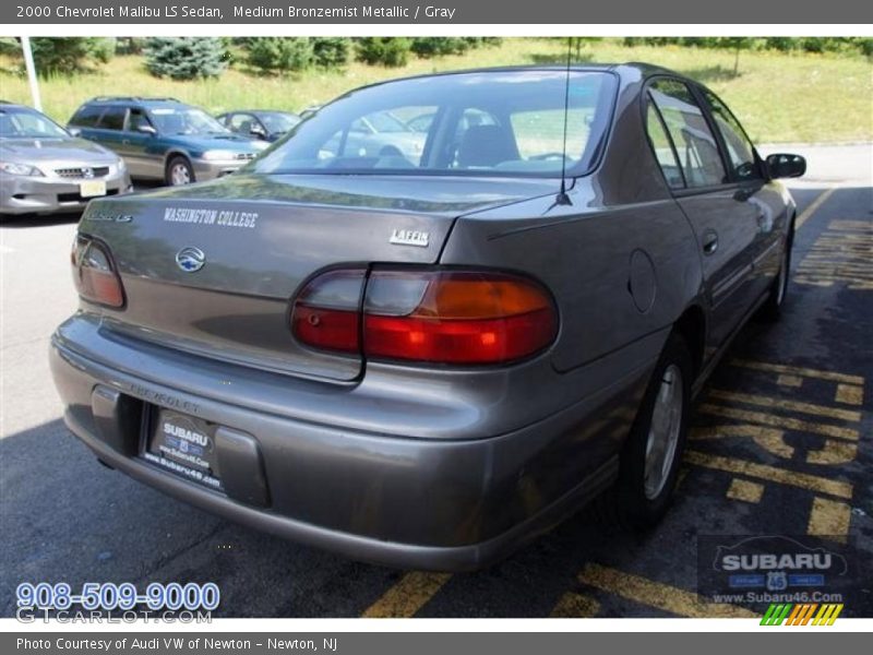 Medium Bronzemist Metallic / Gray 2000 Chevrolet Malibu LS Sedan