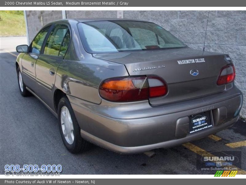 Medium Bronzemist Metallic / Gray 2000 Chevrolet Malibu LS Sedan
