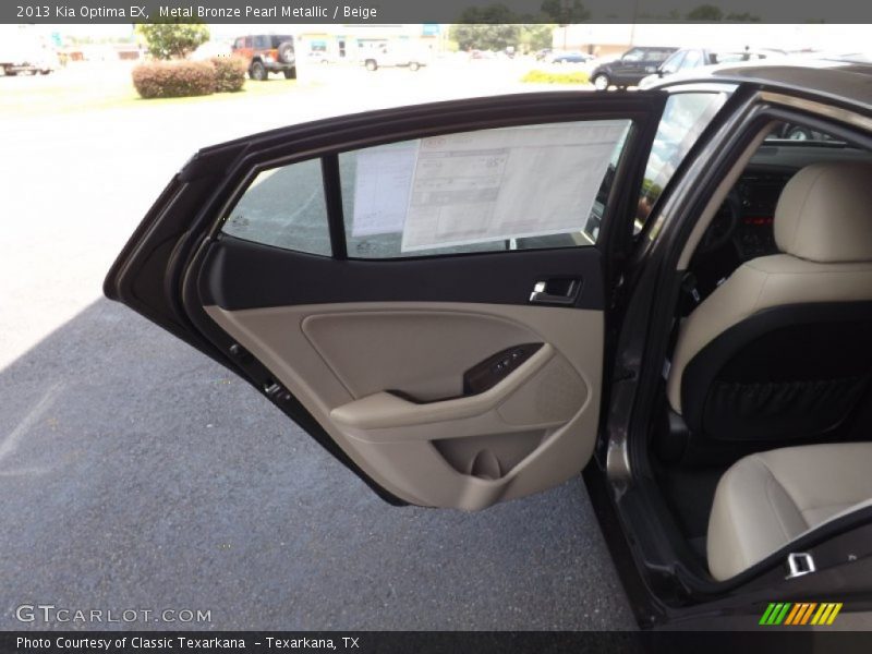 Metal Bronze Pearl Metallic / Beige 2013 Kia Optima EX