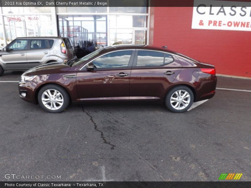 Dark Cherry Pearl Metallic / Beige 2013 Kia Optima EX