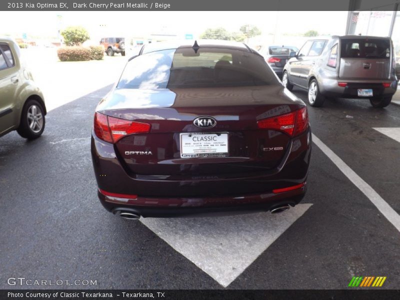 Dark Cherry Pearl Metallic / Beige 2013 Kia Optima EX