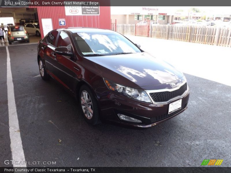 Dark Cherry Pearl Metallic / Beige 2013 Kia Optima EX