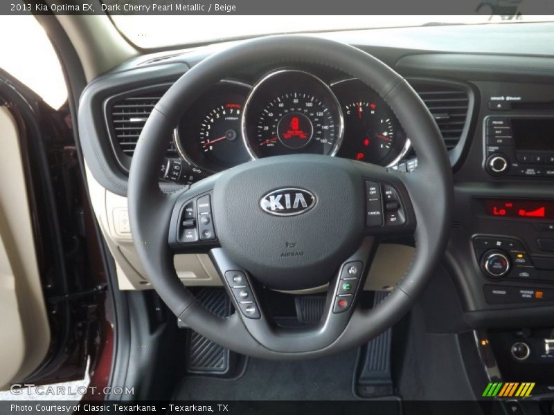 Dark Cherry Pearl Metallic / Beige 2013 Kia Optima EX