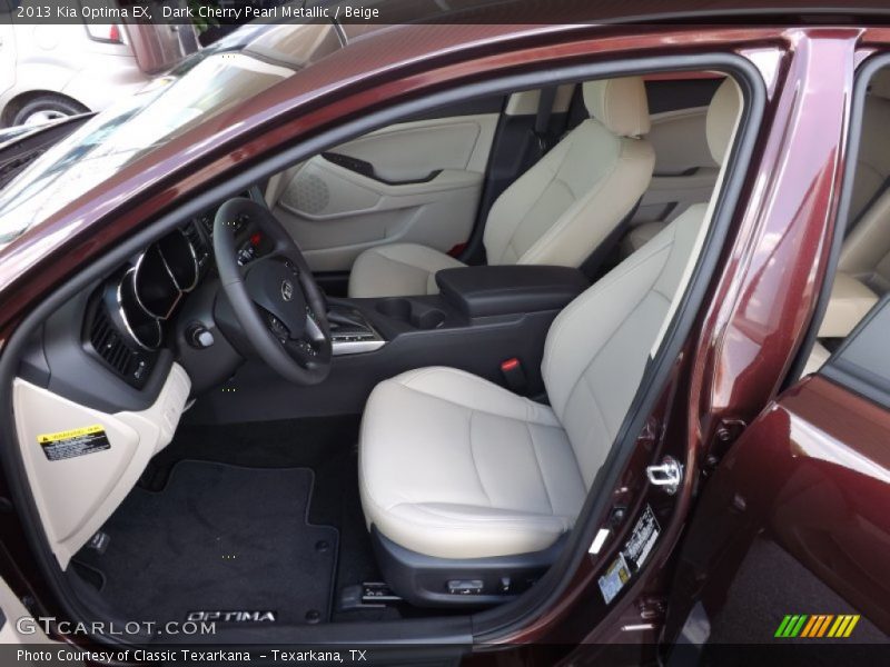 Dark Cherry Pearl Metallic / Beige 2013 Kia Optima EX