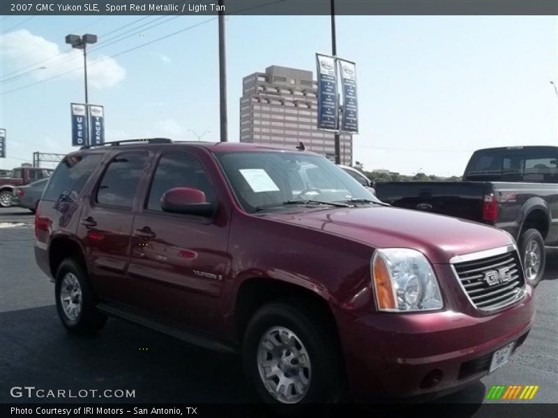 Sport Red Metallic / Light Tan 2007 GMC Yukon SLE
