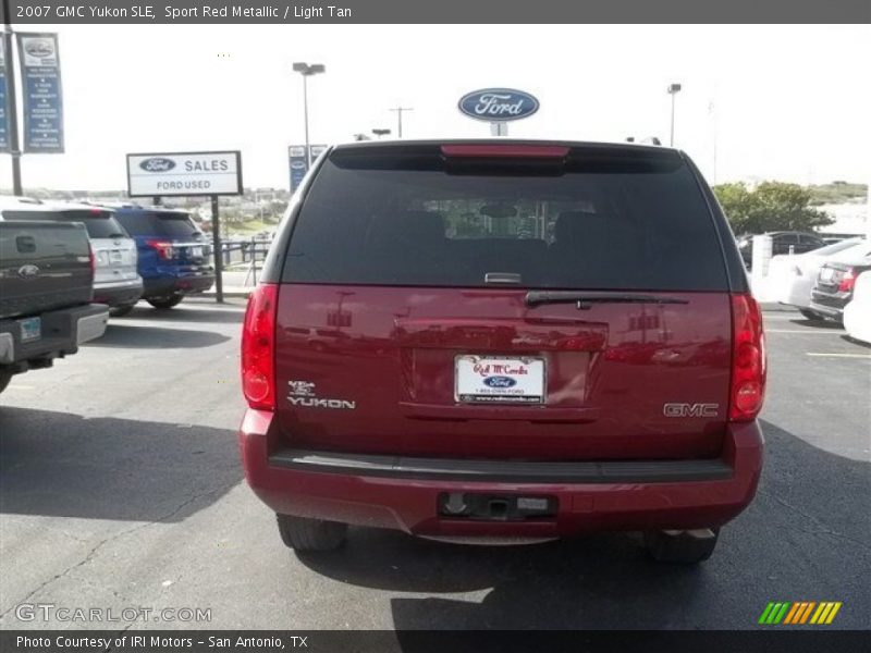 Sport Red Metallic / Light Tan 2007 GMC Yukon SLE