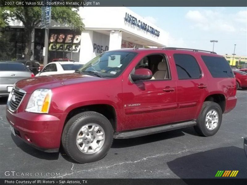 Sport Red Metallic / Light Tan 2007 GMC Yukon SLE