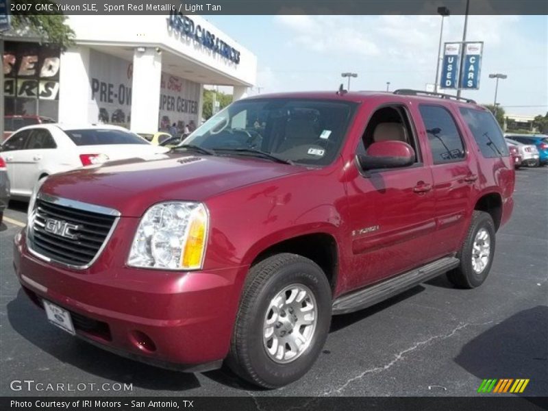 Sport Red Metallic / Light Tan 2007 GMC Yukon SLE