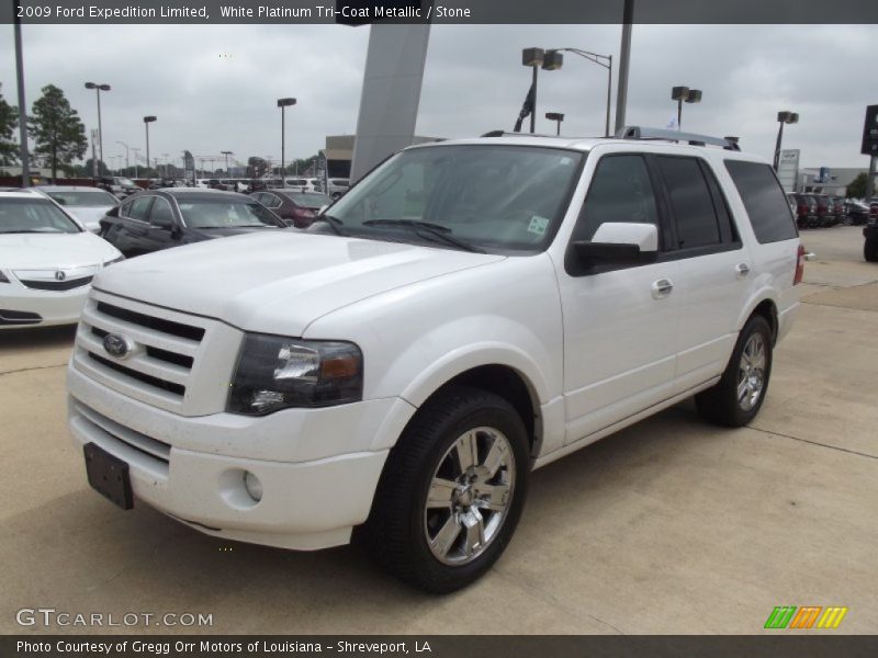 White Platinum Tri-Coat Metallic / Stone 2009 Ford Expedition Limited
