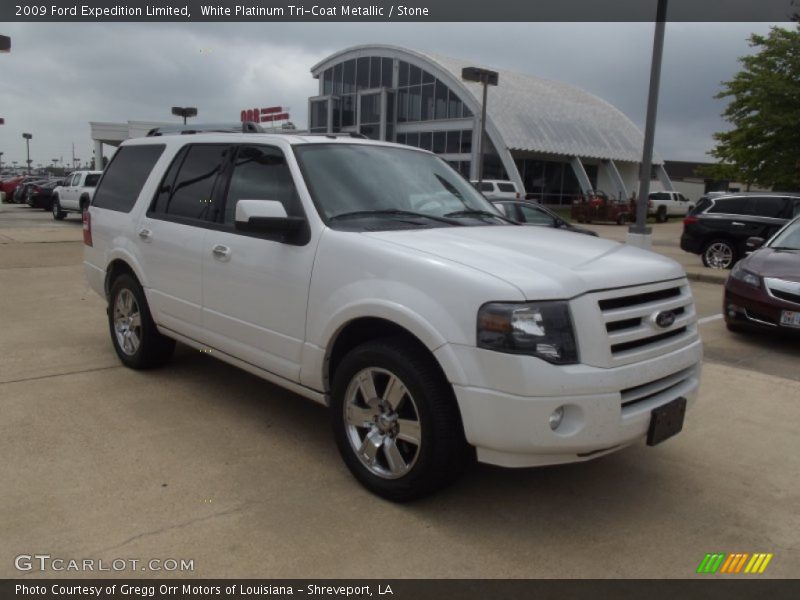 White Platinum Tri-Coat Metallic / Stone 2009 Ford Expedition Limited