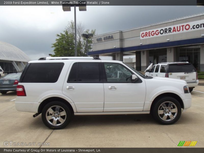 White Platinum Tri-Coat Metallic / Stone 2009 Ford Expedition Limited