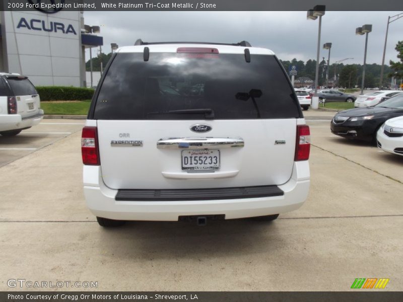 White Platinum Tri-Coat Metallic / Stone 2009 Ford Expedition Limited