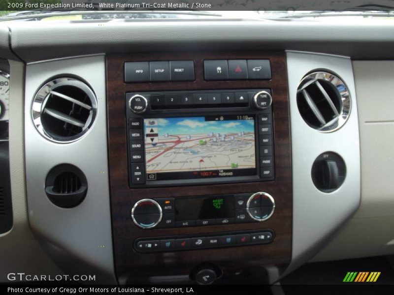 White Platinum Tri-Coat Metallic / Stone 2009 Ford Expedition Limited
