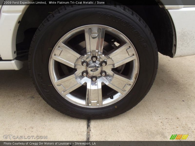 White Platinum Tri-Coat Metallic / Stone 2009 Ford Expedition Limited