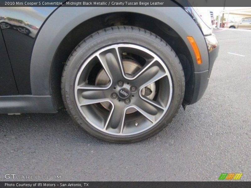 Midnight Black Metallic / Gravity Tuscan Beige Leather 2010 Mini Cooper S Convertible