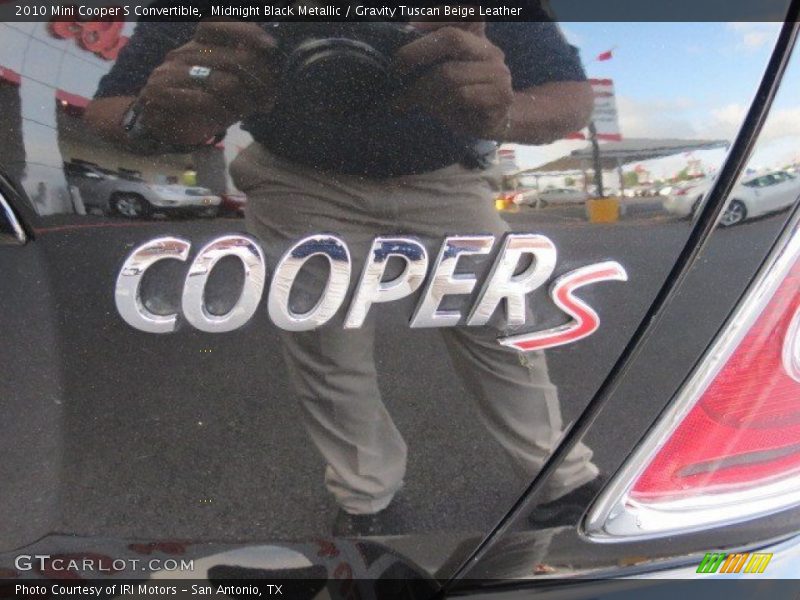 Midnight Black Metallic / Gravity Tuscan Beige Leather 2010 Mini Cooper S Convertible