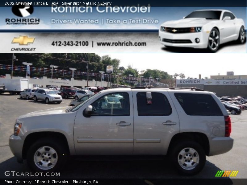 Silver Birch Metallic / Ebony 2009 Chevrolet Tahoe LT 4x4