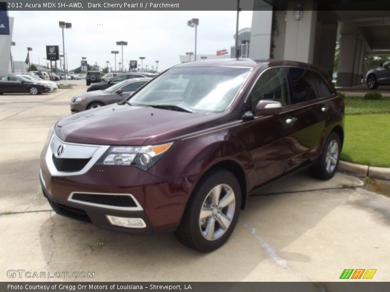 Dark Cherry Pearl II / Parchment 2012 Acura MDX SH-AWD