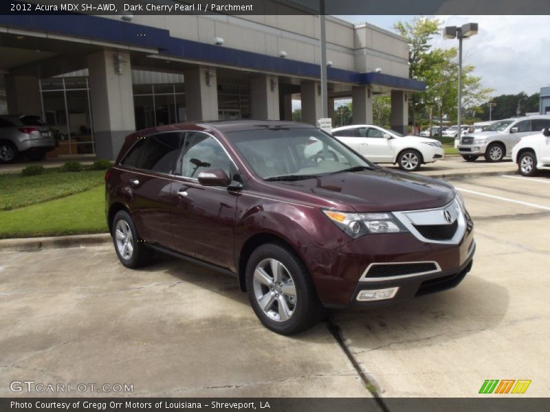Dark Cherry Pearl II / Parchment 2012 Acura MDX SH-AWD
