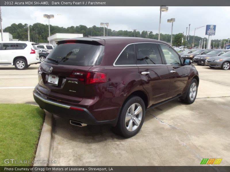 Dark Cherry Pearl II / Parchment 2012 Acura MDX SH-AWD