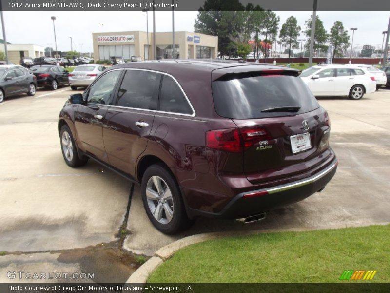 Dark Cherry Pearl II / Parchment 2012 Acura MDX SH-AWD