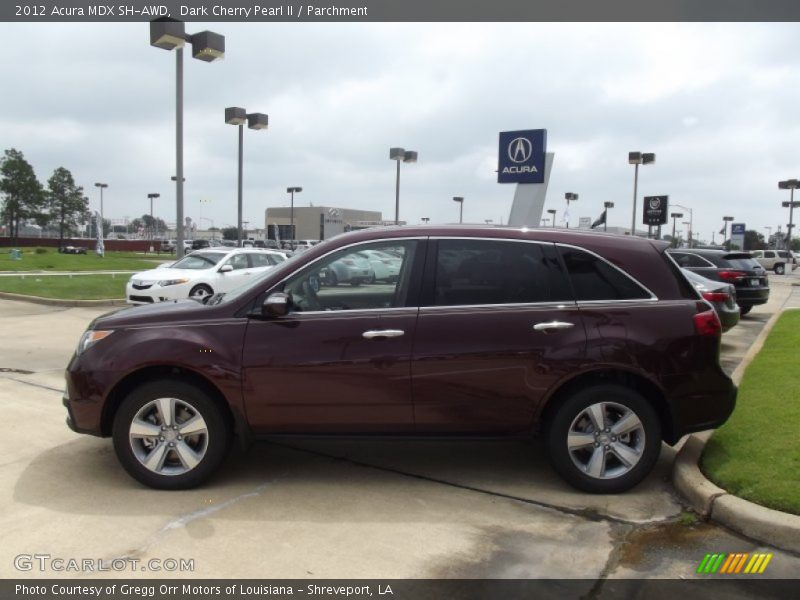 Dark Cherry Pearl II / Parchment 2012 Acura MDX SH-AWD