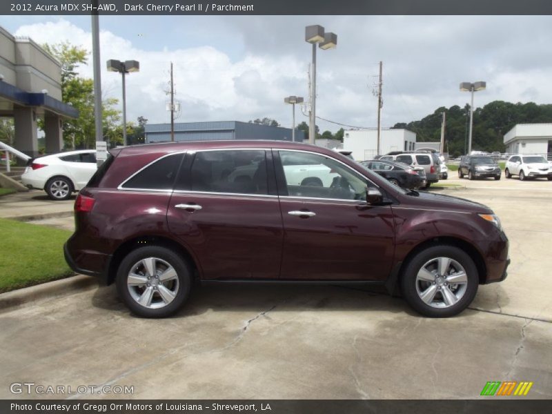 Dark Cherry Pearl II / Parchment 2012 Acura MDX SH-AWD