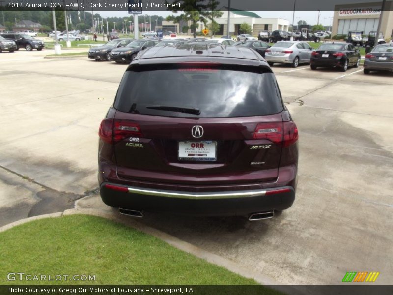 Dark Cherry Pearl II / Parchment 2012 Acura MDX SH-AWD