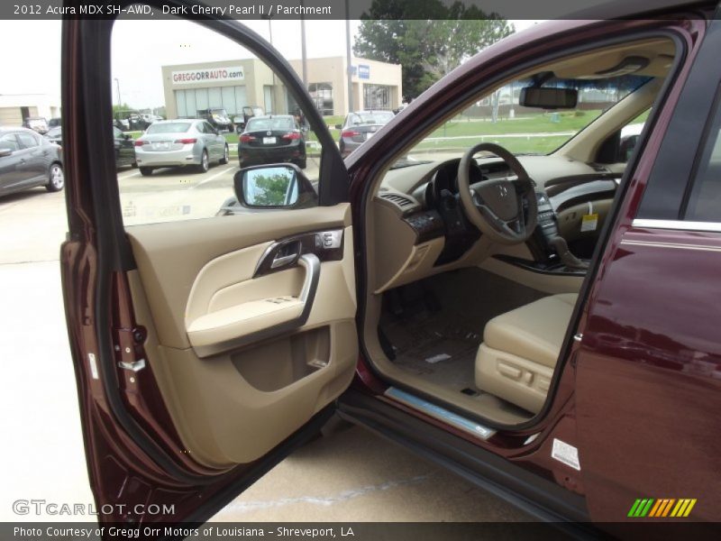 Dark Cherry Pearl II / Parchment 2012 Acura MDX SH-AWD