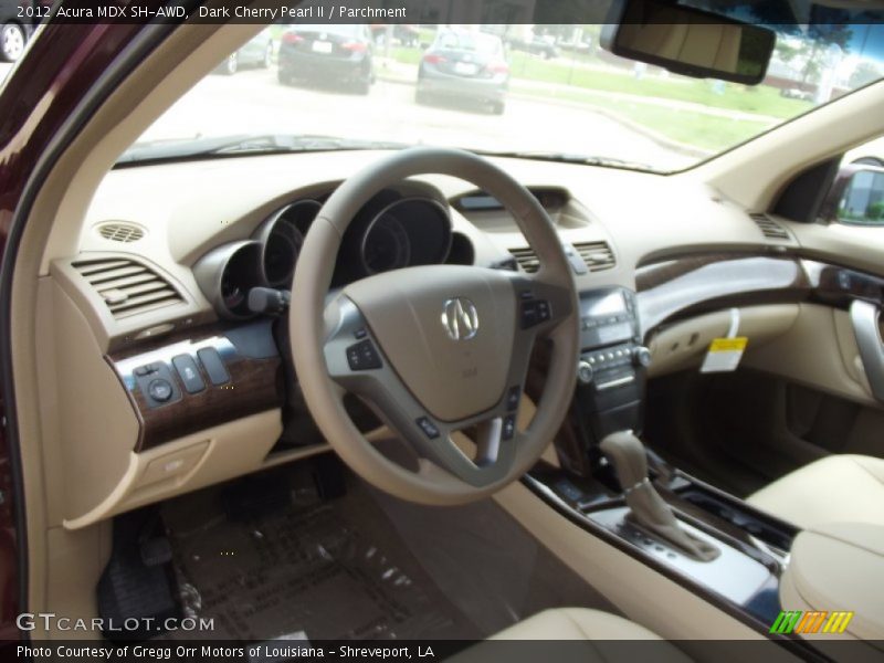 Dark Cherry Pearl II / Parchment 2012 Acura MDX SH-AWD