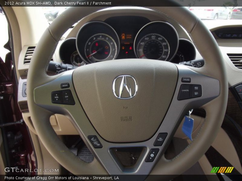 Dark Cherry Pearl II / Parchment 2012 Acura MDX SH-AWD
