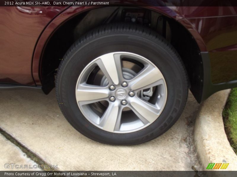 Dark Cherry Pearl II / Parchment 2012 Acura MDX SH-AWD