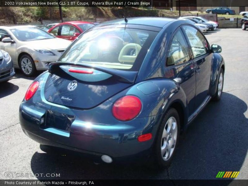 Riviera Blue Pearl / Cream Beige 2002 Volkswagen New Beetle GLS 1.8T Coupe