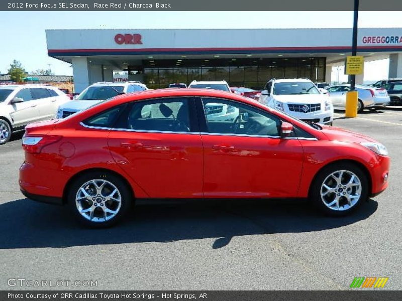 Race Red / Charcoal Black 2012 Ford Focus SEL Sedan