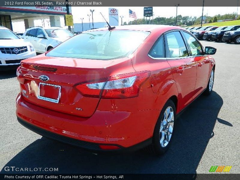 Race Red / Charcoal Black 2012 Ford Focus SEL Sedan