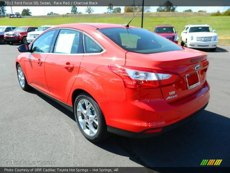 Race Red / Charcoal Black 2012 Ford Focus SEL Sedan