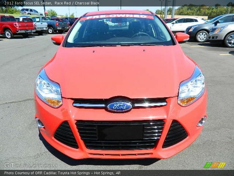 Race Red / Charcoal Black 2012 Ford Focus SEL Sedan