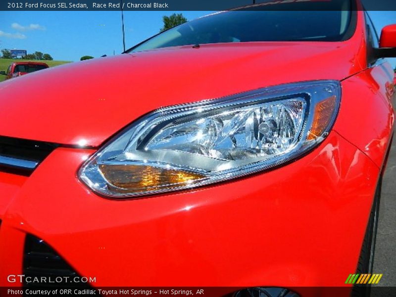 Race Red / Charcoal Black 2012 Ford Focus SEL Sedan