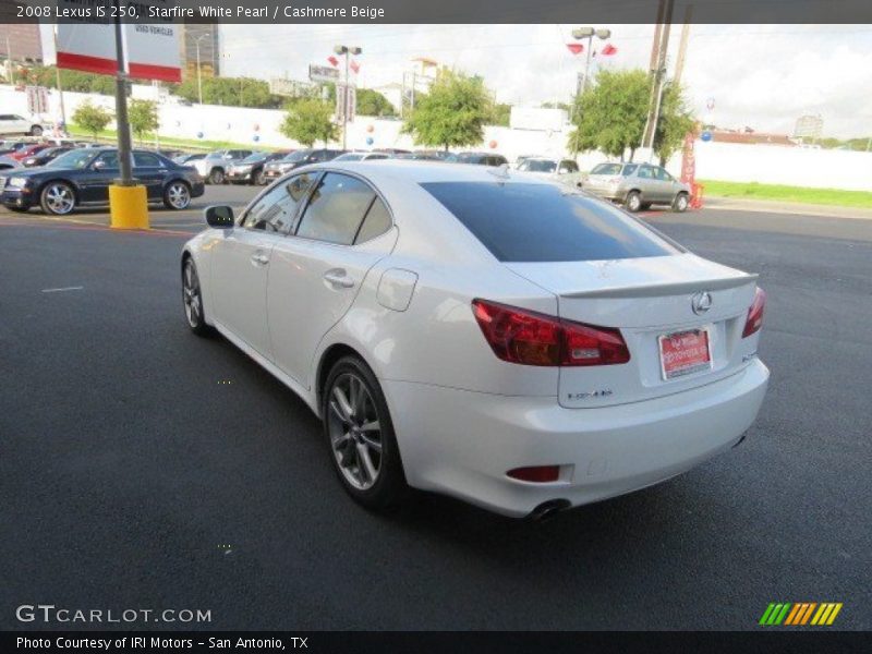 Starfire White Pearl / Cashmere Beige 2008 Lexus IS 250