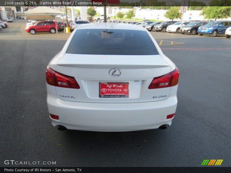 Starfire White Pearl / Cashmere Beige 2008 Lexus IS 250