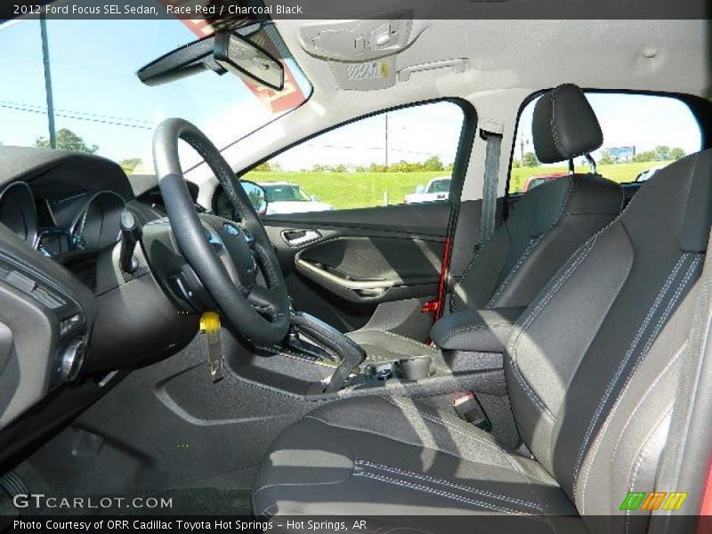 Race Red / Charcoal Black 2012 Ford Focus SEL Sedan