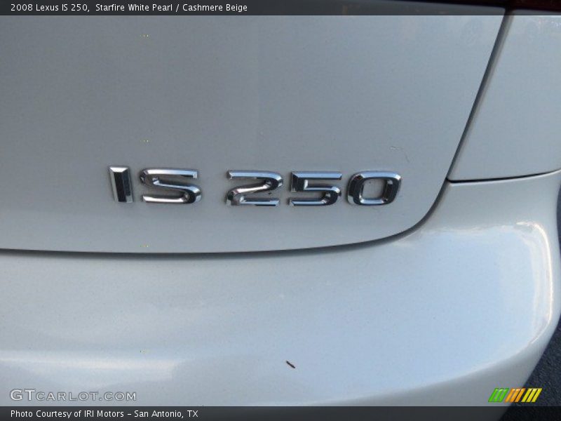 Starfire White Pearl / Cashmere Beige 2008 Lexus IS 250