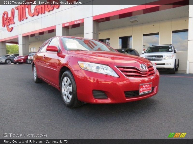 Barcelona Red Metallic / Bisque 2010 Toyota Camry LE