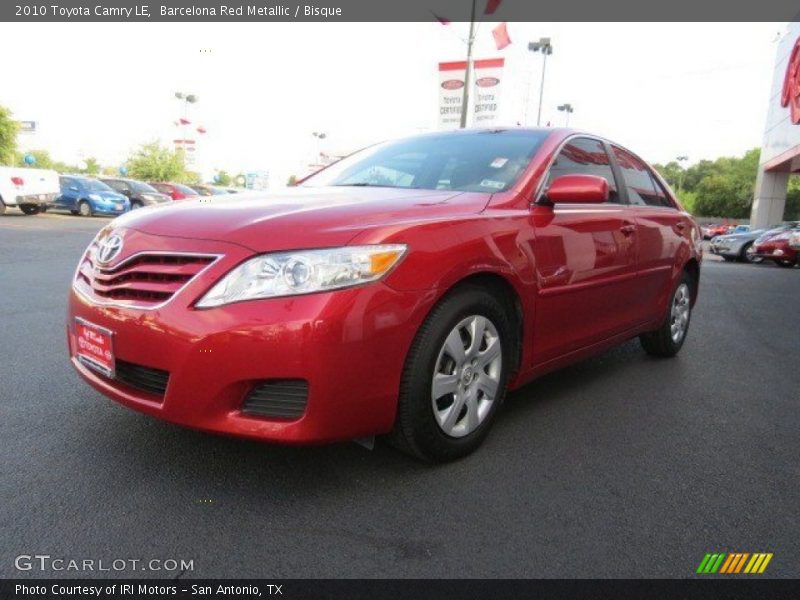 Barcelona Red Metallic / Bisque 2010 Toyota Camry LE